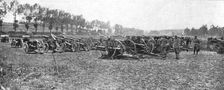 La Bataille de la Somme; Canons pris a l'ennemi dans la region d'Herbecourt, 1916. Creator: Unknown