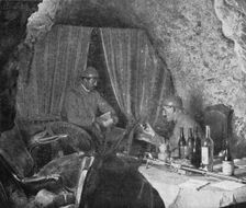 La bataille de la Somme; Ancienne chambre d'officiers allemands dans les souterrains de..., 1916. Creator: Unknown