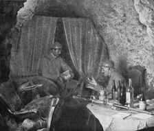 La bataille de la Somme; Ancienne chambre d'officiers allemands dans les souterrains de..., 1916. Creator: Unknown