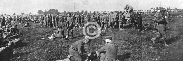 'La Bataille de la Somme; Les prisonniers allemands du secteur de Frise-Herbecourt..., 1916. Creator: Unknown.