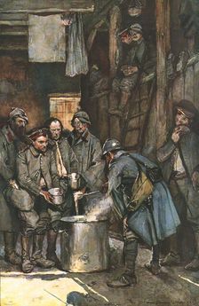 La Bataille de la Somme; Prisonniers allemands 1916. Creator: Francois Flameng