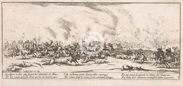 La Bataille (The Battle), 1633. Creator: Jacques Callot.