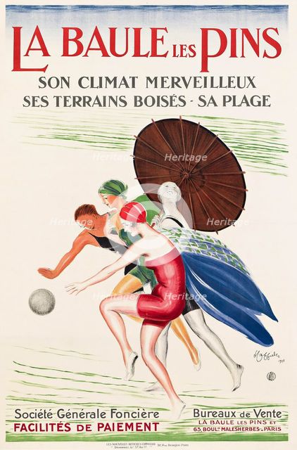 La Baule les Pins, 1926. Creator: Cappiello, Leonetto (1875-1942).