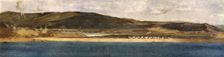 La baie de Suvla et les Falaises d'Anzac; La plage de Suvla: a gauche, Lala Baba, 1915 (1916). Creator: Unknown