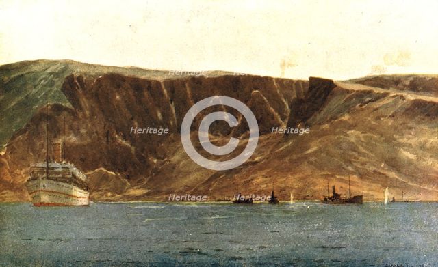 'La baie de Suvla et les Falaises d'Anzac; Les falaises d'Anzac', 1915 (1916). Creator: Norman Wilkinson.