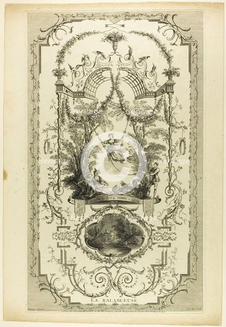 La Balanceuse, n.d. Creator: Jacques Philippe Le Bas.