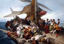 La barca dei comici:: the Carlo Goldoni's journey from Rimini to Chioggia, ca 1855