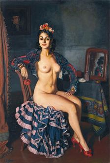 La Bella Oterito (La Oterito in her dressing room) , 1936. Creator: Zuloaga y Zabaleto, Ignacio (1870-1945)