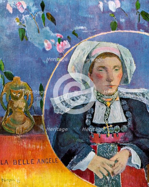 'La Belle Angele', 1889 (1939).Artist: Paul Gauguin
