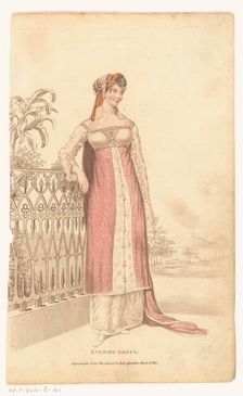 La Belle Assemblee, March 1 1813, No. 42 (New Series): Evening Dress, 1813. Creator: Anon