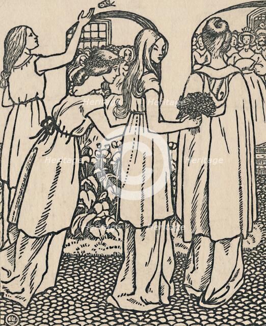 'La Belle Au Bois Dormant', 1919. Artist: Lucien Pissarro.