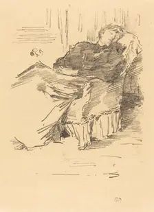 La Belle Dame endormie, 1894. Creator: James Abbott McNeill Whistler