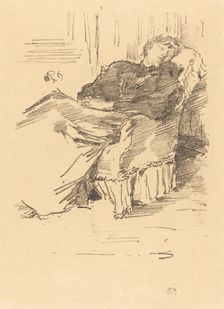 La Belle Dame endormie, 1894. Creator: James Abbott McNeill Whistler