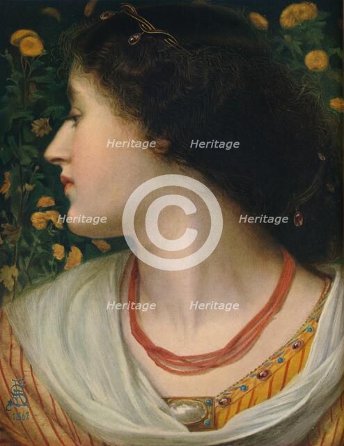 'La Belle Isolde', 1862.  Artist: Frederick Augustus Sandys.