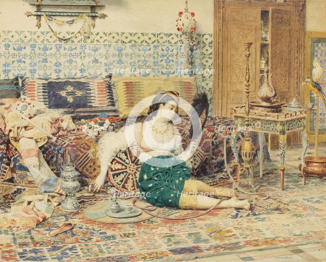 La belle orientale. Artist: Firmin-Girard, François-Marie (1838-1921)