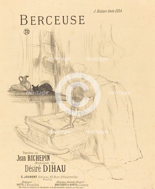 La Berceuse, 1895-1896. Creator: Henri de Toulouse-Lautrec.