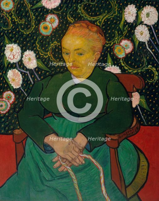 La Berceuse (Woman Rocking a Cradle; Augustine-Alix Pellicot Roulin, 1851-1930), 1889. Creator: Vincent van Gogh.