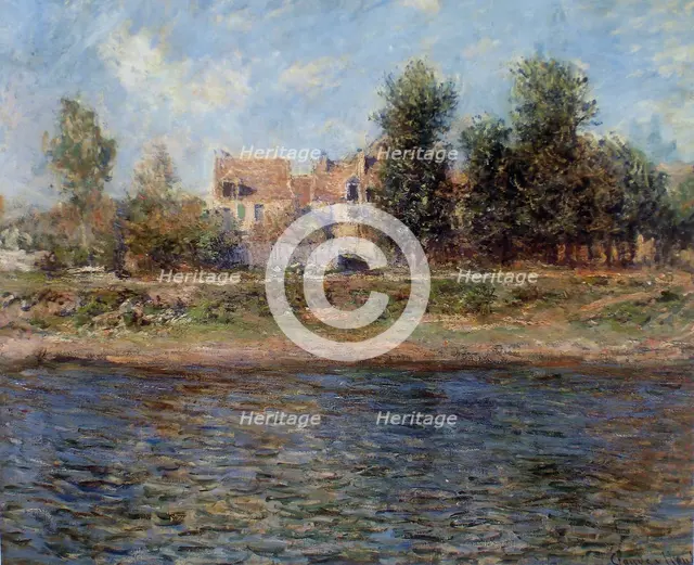 La berge de La Seine , 1880. Creator: Monet, Claude (1840-1926).