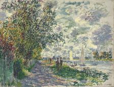 La berge du Petit-Gennevilliers, 1875. Artist: Monet, Claude (1840-1926)