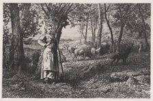 La Bergère, 1868. Creator: Charles Emile Jacque