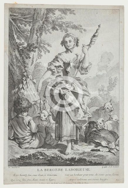 La Bergère Laborieuse, 18th century. Creator: Jean Michel Liotard.