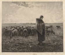 La Bergerie, 1885. Creator: Benjamin-Louis-Auguste Damman (French, 1835-1921)