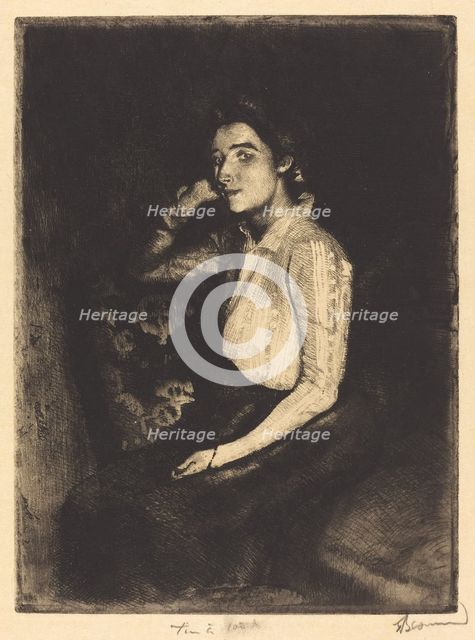 La Biarrote, 1901. Creator: Paul Albert Besnard.