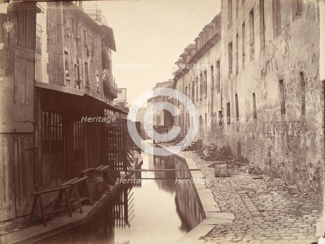 La Bièvre, ca. 1865. Creator: Charles Marville.