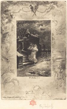 La Blanche Caroline (Pale Caroline), 1879/1880. Creator: Felix Hilaire Buhot