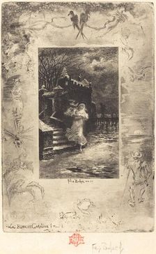 La Blanche Caroline (Pale Caroline), 1879/1880. Creator: Felix Hilaire Buhot