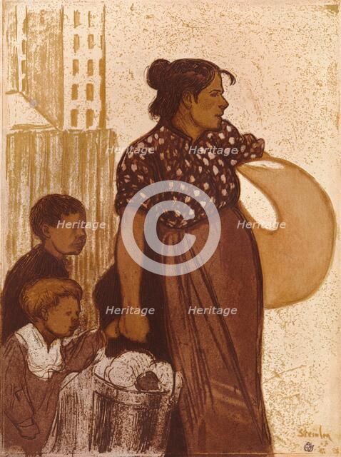 'La Blanchisseuse', c 1900. Artist: Theophile Alexandre Steinlen.