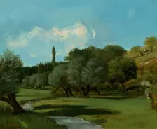 La Bretonnerie in the Department of Indre, 1856. Creator: Gustave Courbet