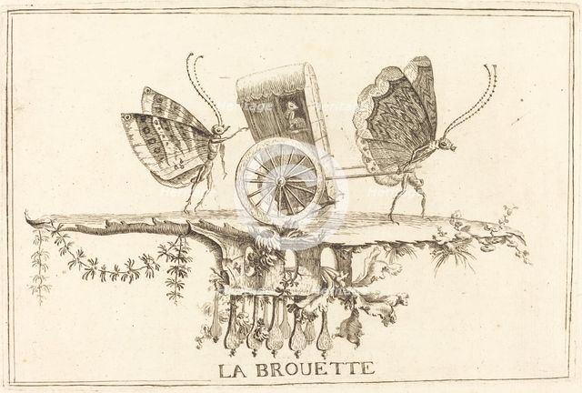 La Brouette, in or after 1756. Creator: Charles-Germain de Saint-Aubin.