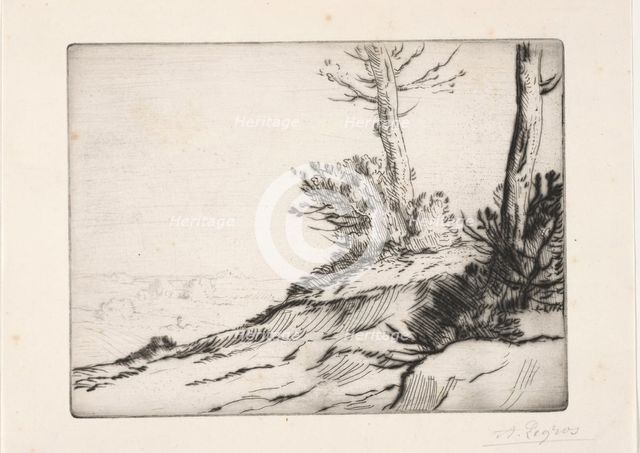 La butte aux broussailles. Creator: Alphonse Legros (French, 1837-1911).