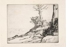 La butte aux broussailles. Creator: Alphonse Legros (French, 1837-1911)