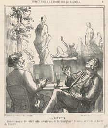 La Buvette, 19th century. Creator: Honore Daumier