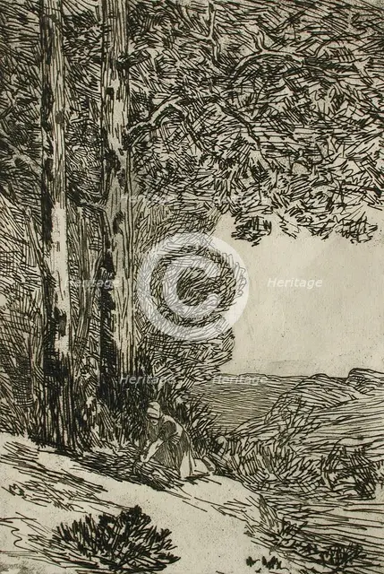 La Bucheronne, 1874. Creator: Félicien Rops.