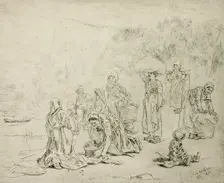 La Buée d'automne en Ardennes, 1874. Creator: Félicien Rops