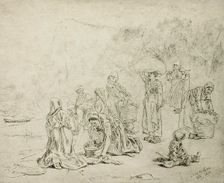 La Buée d'automne en Ardennes, 1874. Creator: Félicien Rops