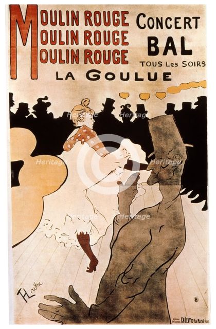 'La Goulue au Moulin Rouge', 1892.  Artist: Henri de Toulouse-Lautrec
