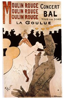 La Goulue au Moulin Rouge 1892. Artist: Henri de Toulouse-Lautrec