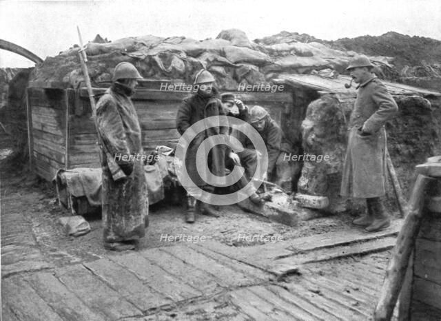 'La gauche du front allie; Un poste avance des lignes belges', 1917. Creator: Unknown.