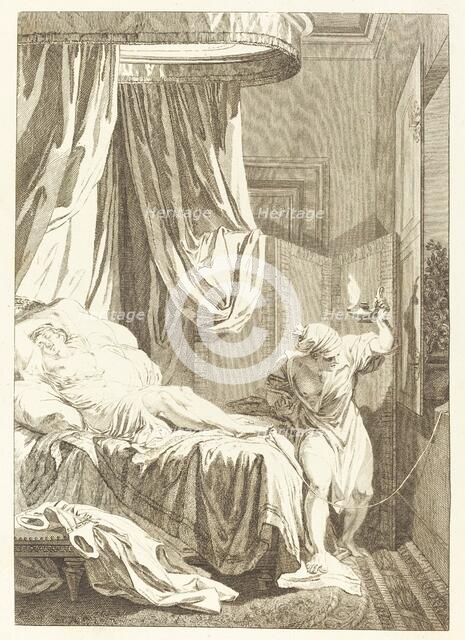 La gageure des trois commeres: Le fil. Creator: Unknown.