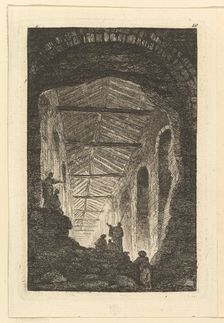 La Galerie Antique, ca. 1763-65. Creator: Hubert Robert