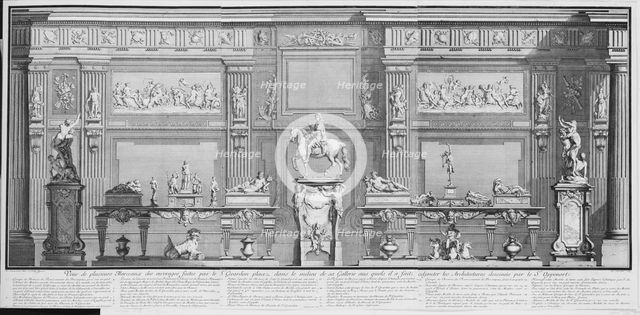 La Galerie de Girardon, 18th century., 18th century. Creator: Nicolas Chevalier.