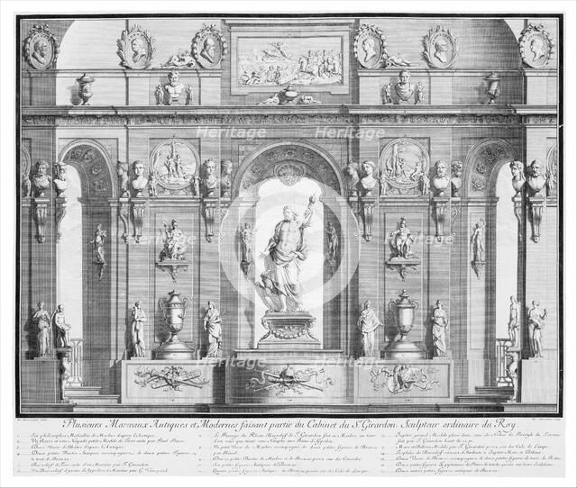 La Galerie de Girardon, 18th century., 18th century. Creator: Nicolas Chevalier.