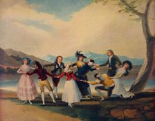 La Gallina Ciega (Blind Man's Buff), 1788, (c1934). Artist: Francisco Goya