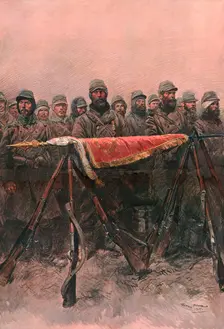 'La Garde du Drapeau 1915. Creator: Georges Bertin Scott