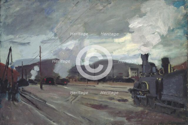 La gare d'Argenteuil, 1872. Creator: Monet, Claude (1840-1926).