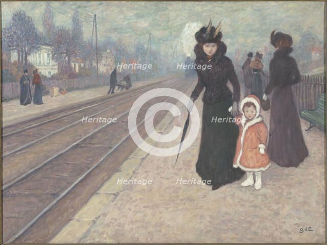 La Gare de Banlieue, 1896-1897 . Creator: Espagnat, Georges, de (1870-1950).